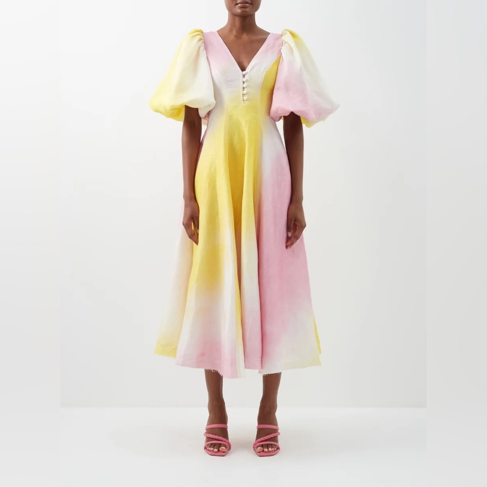 Aje Cloudburst Midi Dress